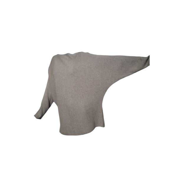 Vince Camuto Women's size Medium Ribbed Slouchy Doman Sleeve Boat Grungecore Top - Picture 3 of 10